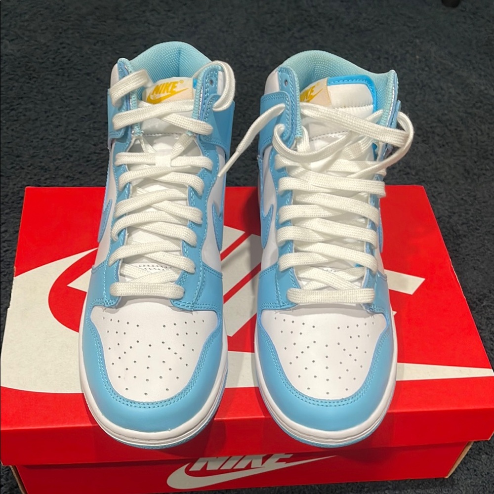 Nike Sky Blue and White High-Tops